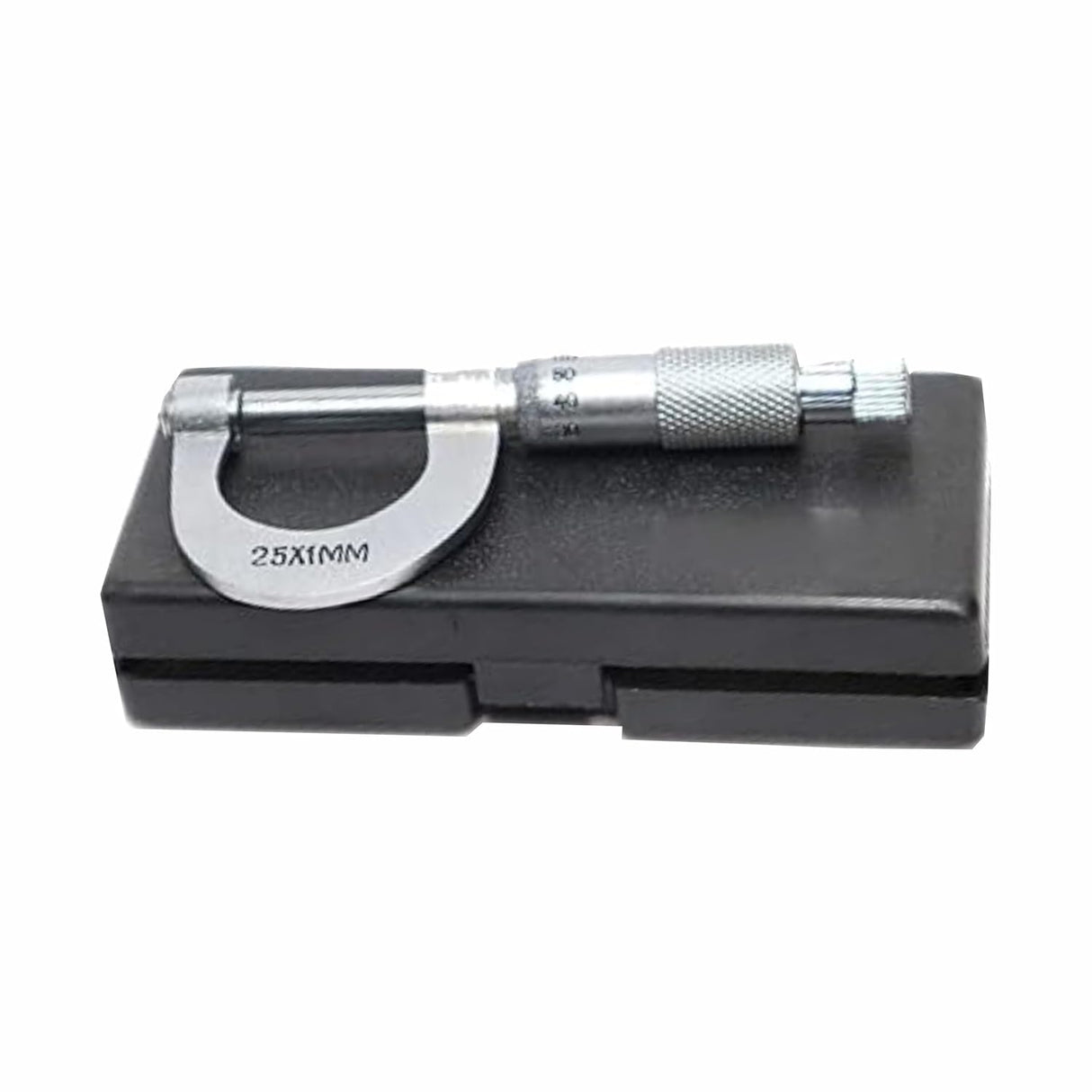 Outside micrometer in storage case