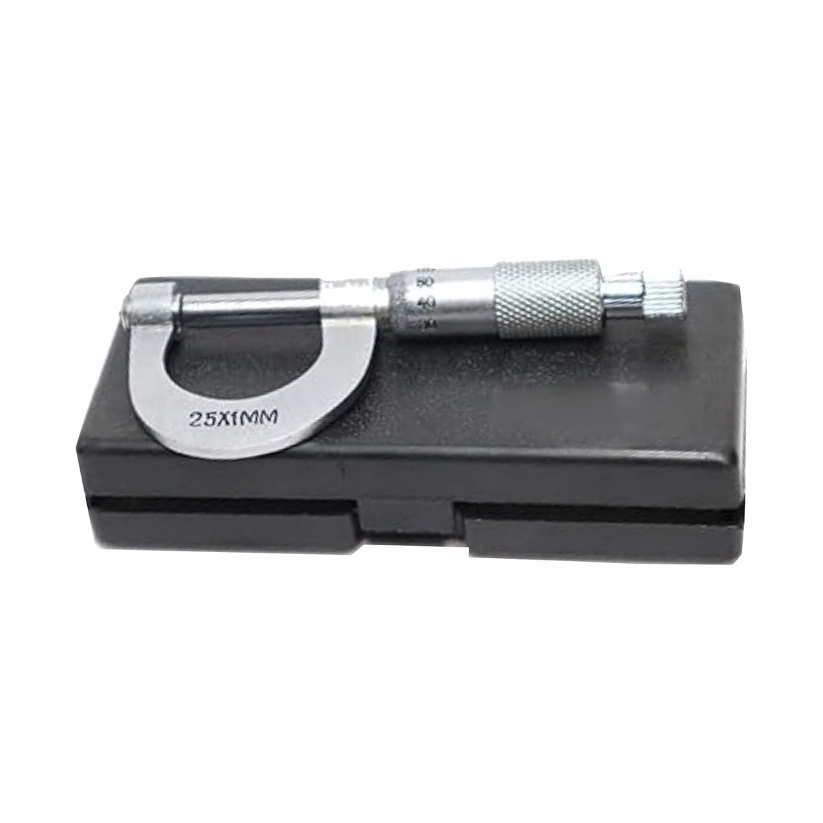 Outside micrometer in storage case