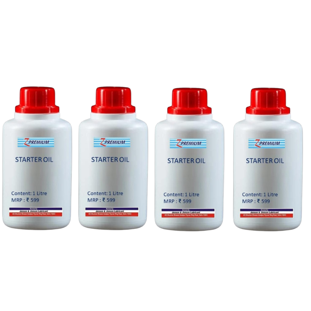 Four bottles of starter oil