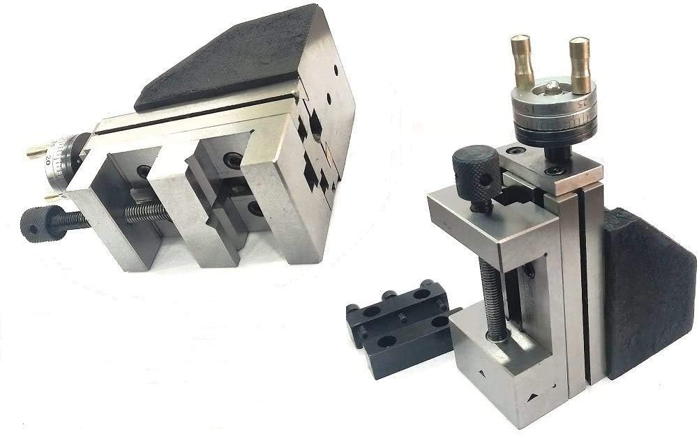 Steel vice attachment for mini lathe vertical slide milling work