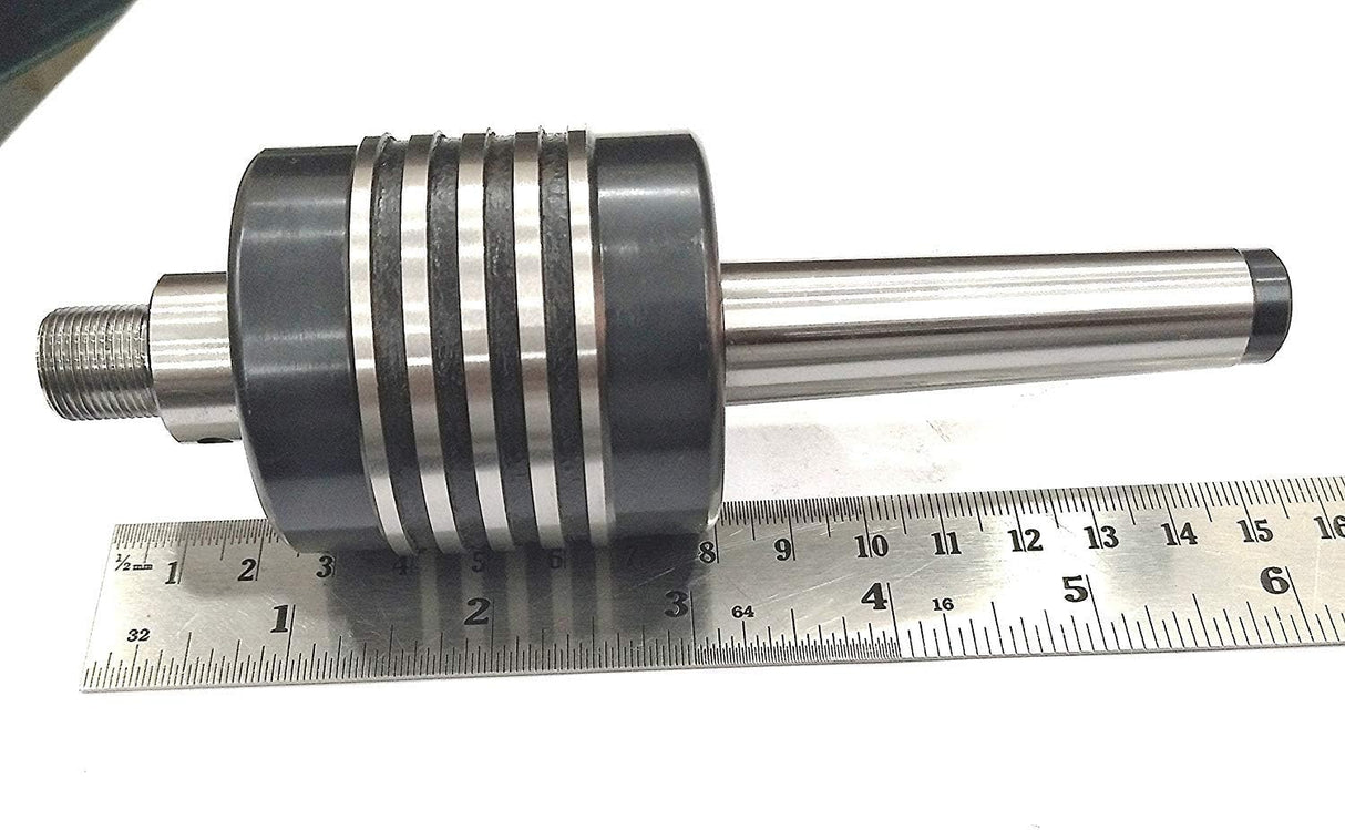Spindle measured with metal ruler