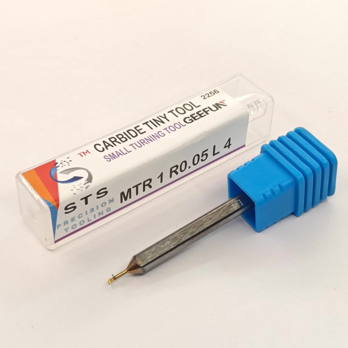 Carbide tiny tool with blue handle