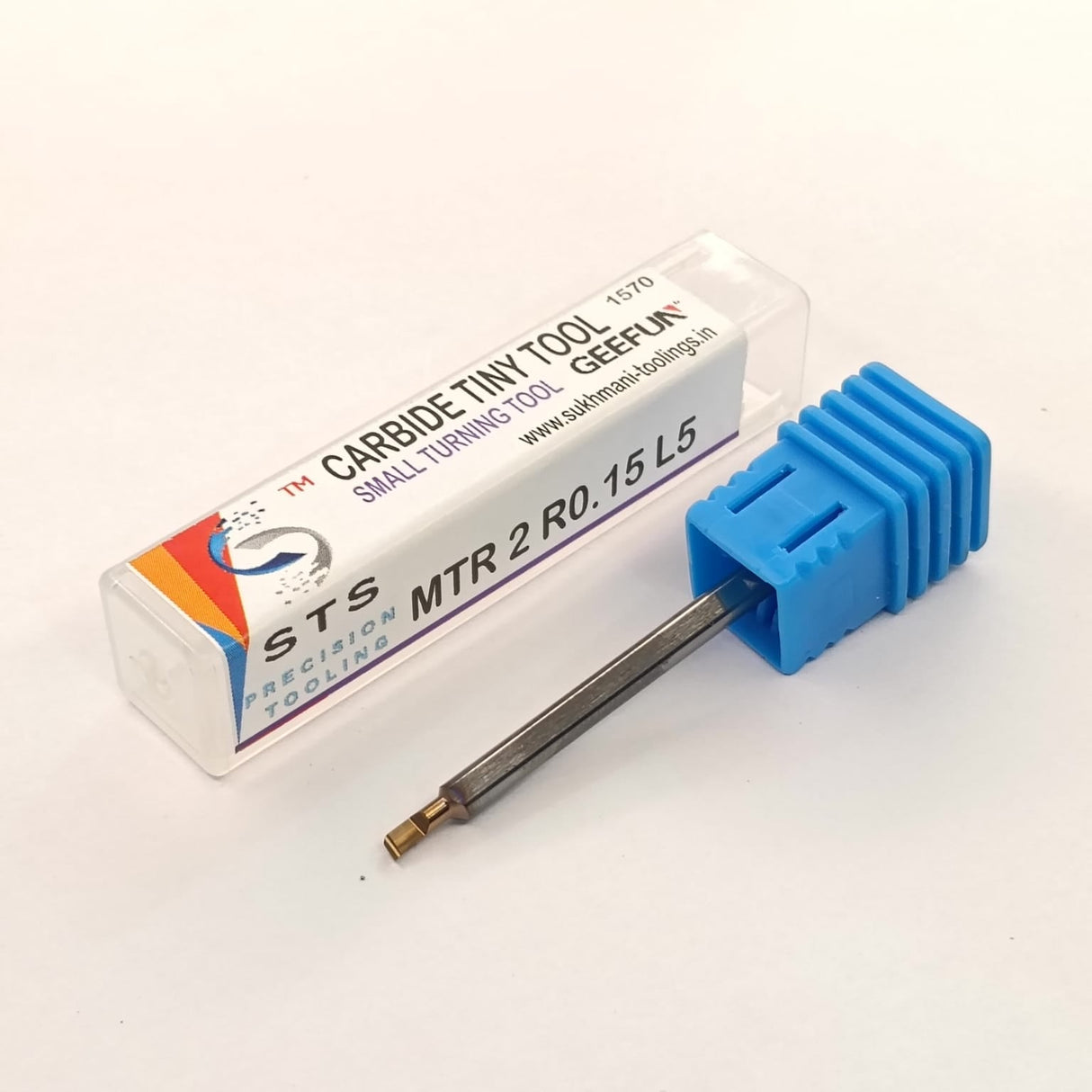 Carbide tin tool with blue handle