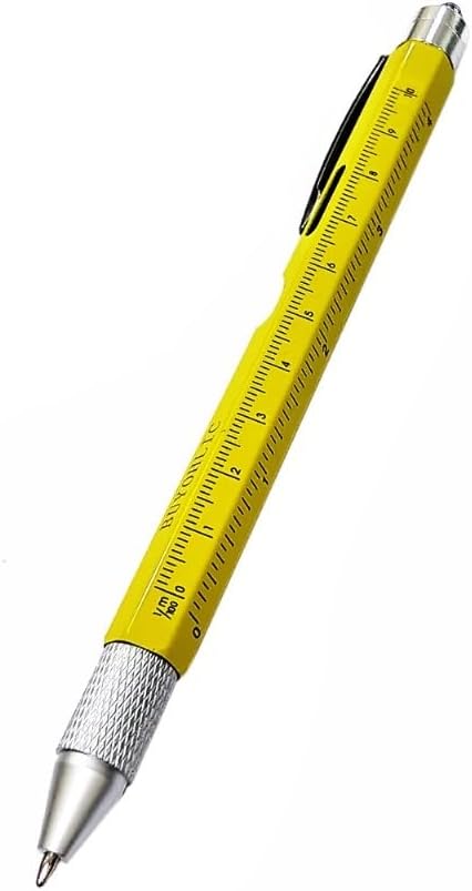 Yellow multi function tool pen