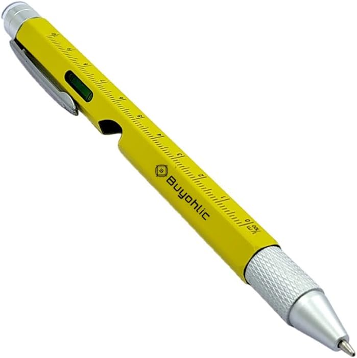Yellow multi function tool pen