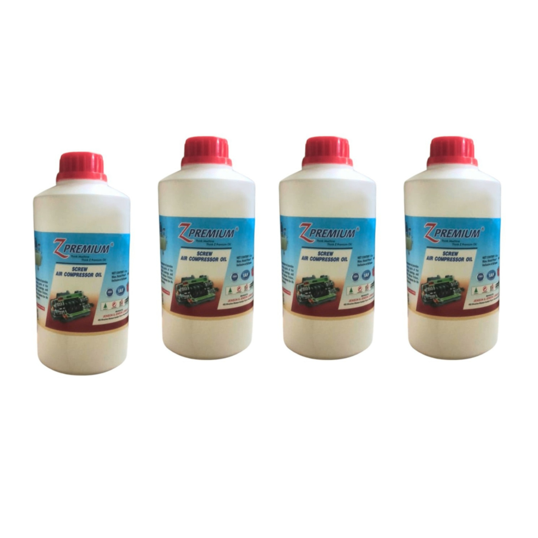 Four bottles of Z-Premium air compressor oil