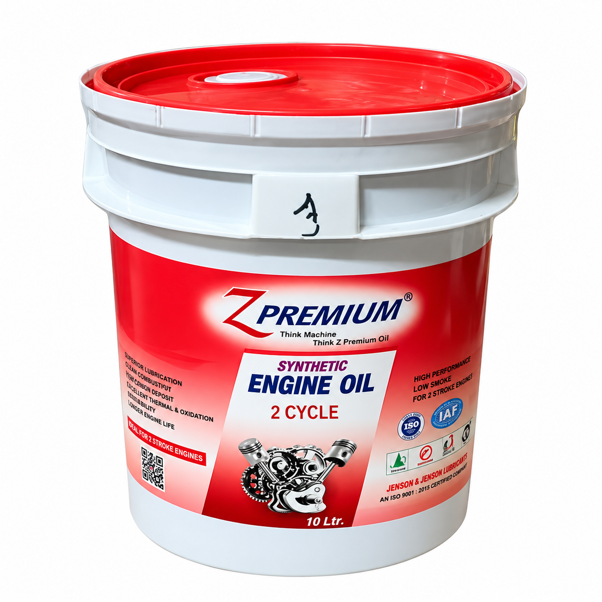 Z Premium 2-cycle synthetic engine oil 10 liter bucket with red lid