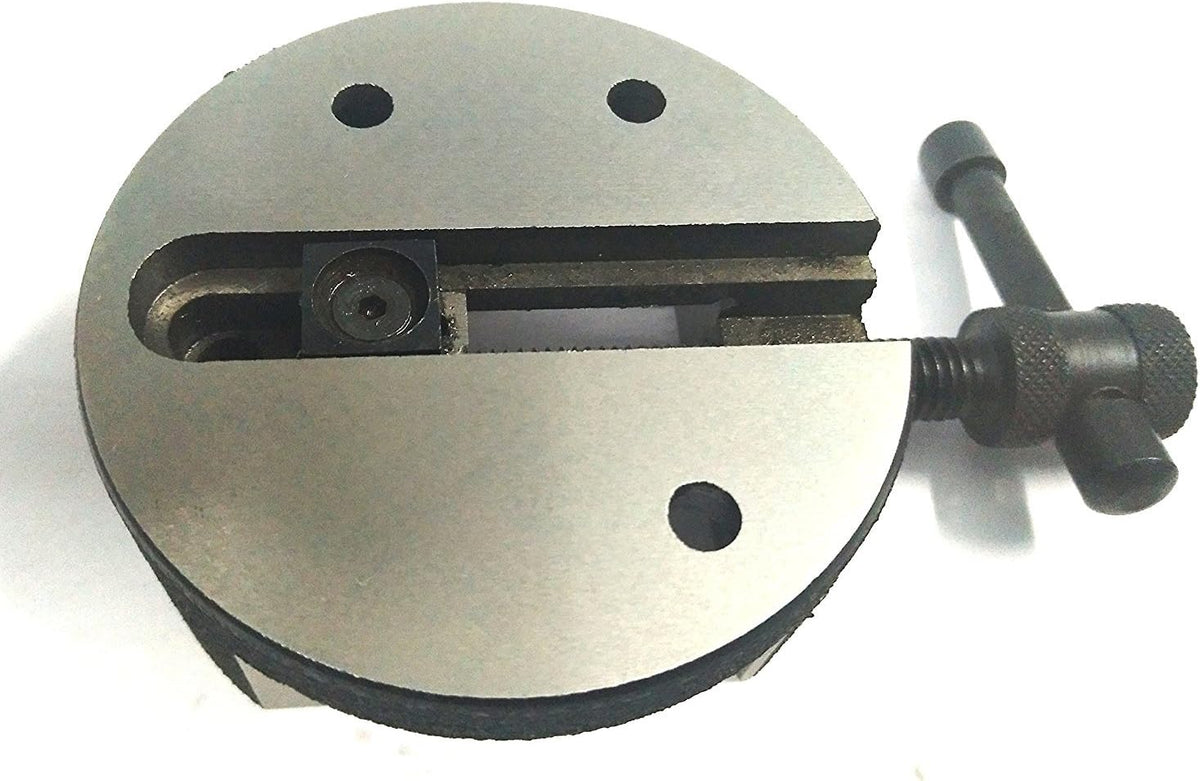HV 4" (100 mm) Regular Milling Indexing Horizontal Vertical Rotary Table with Round Vice- Metal Working