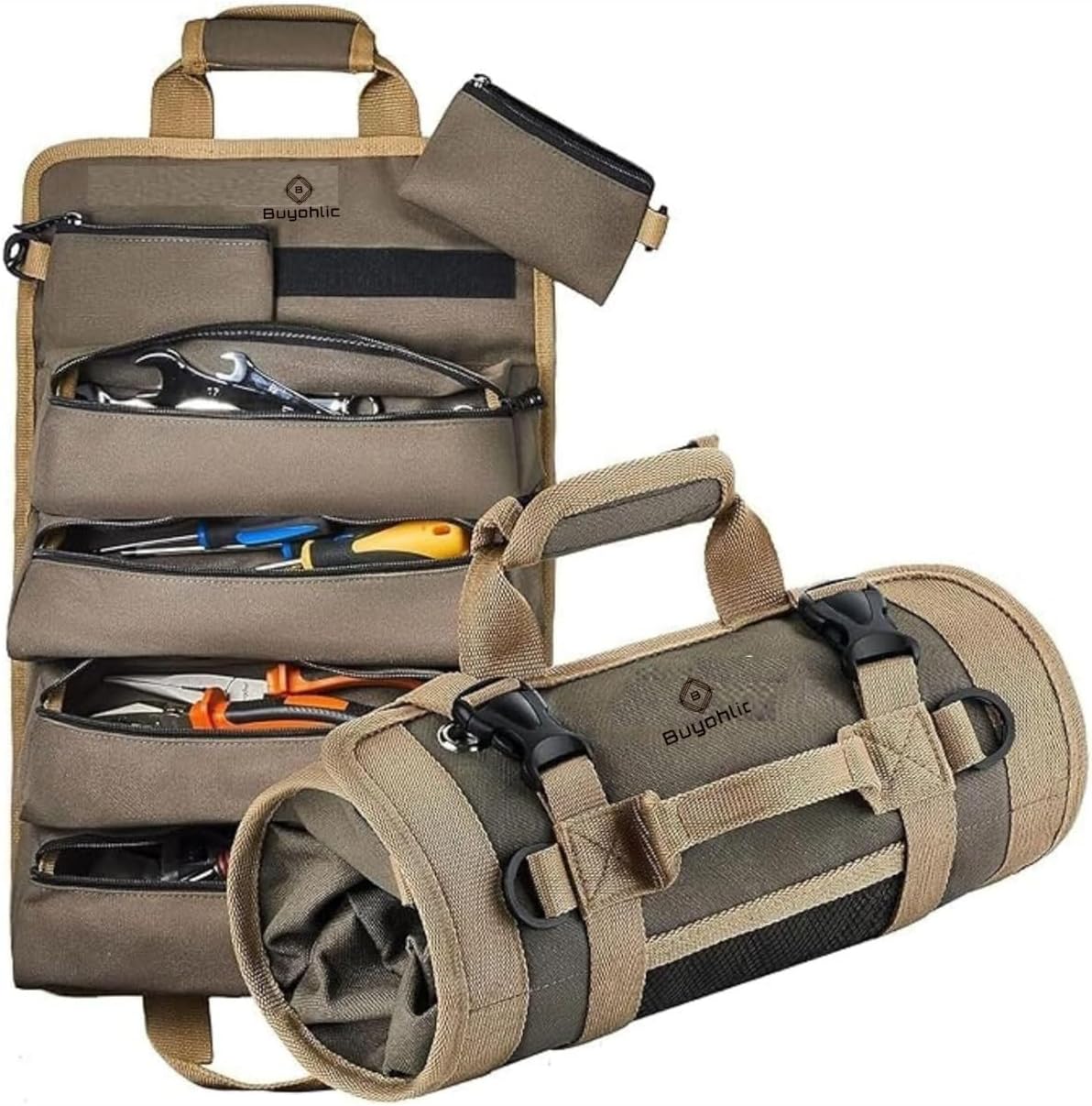 Canvas roll up tool bag