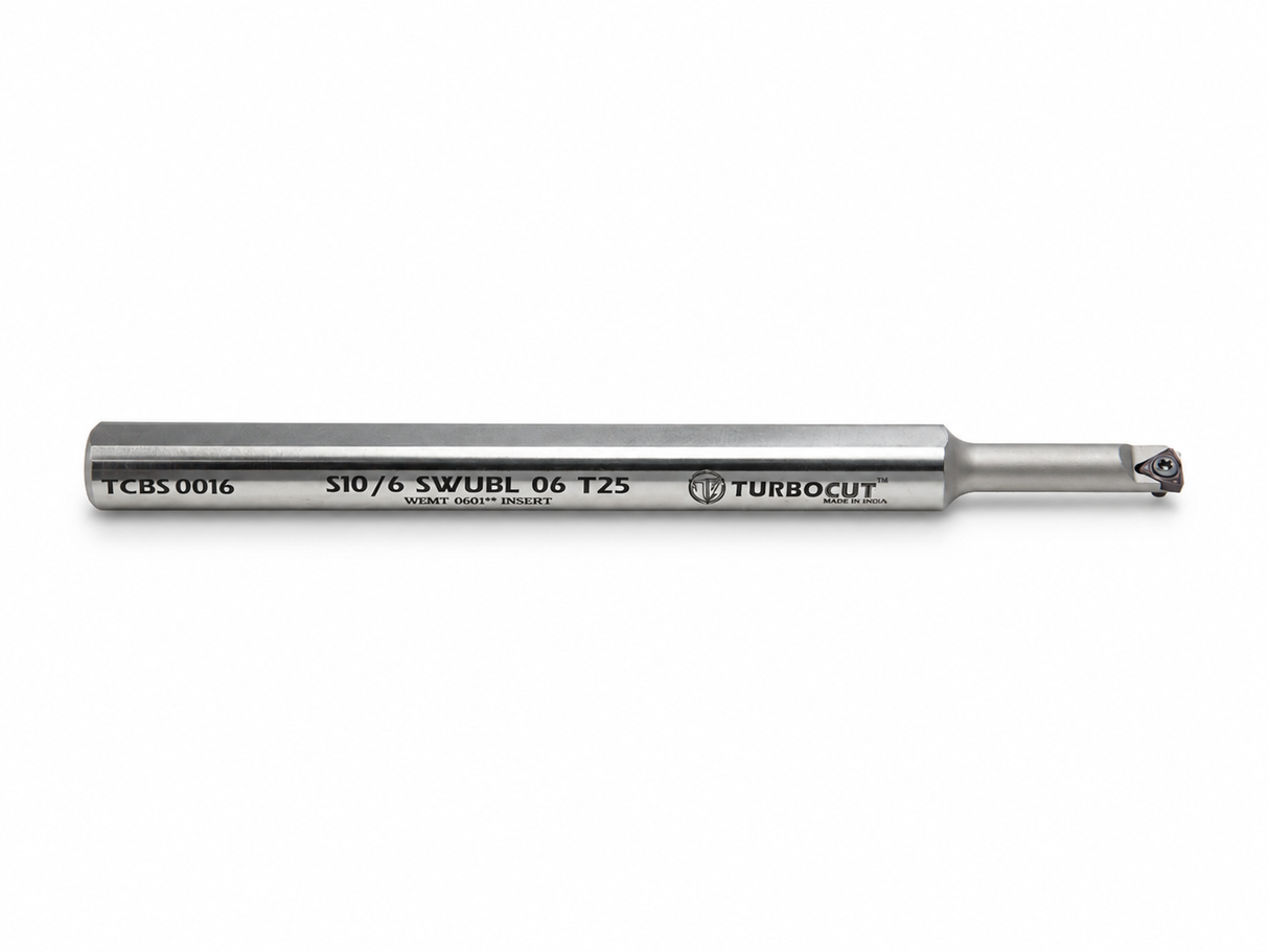 S-Type Boring Bar (WBMT 06**) S16/7 SWUBR/L 06 (T15, T20, T25, T30) Pack of 1
