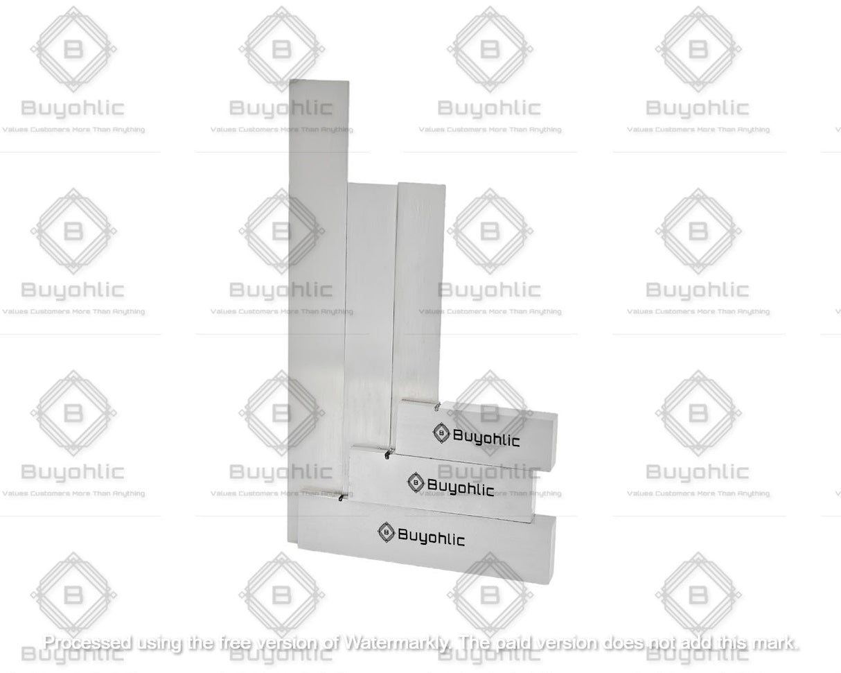 Buyohlic Machinist Try Square DIY General Woodworking clamp Workshop Machine Tools