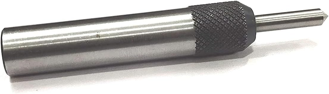 Steel spring-loaded tap guide tool with knurled grip