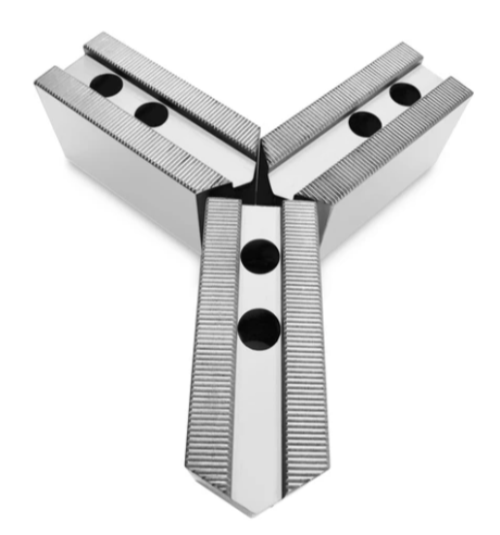 Lathe chuck soft jaws set