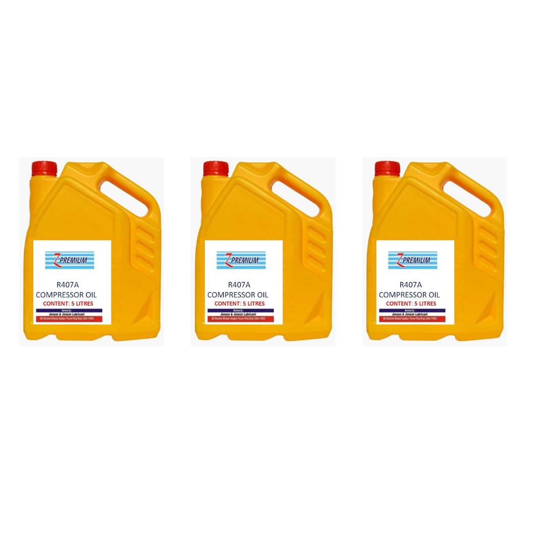 Three yellow oil containers