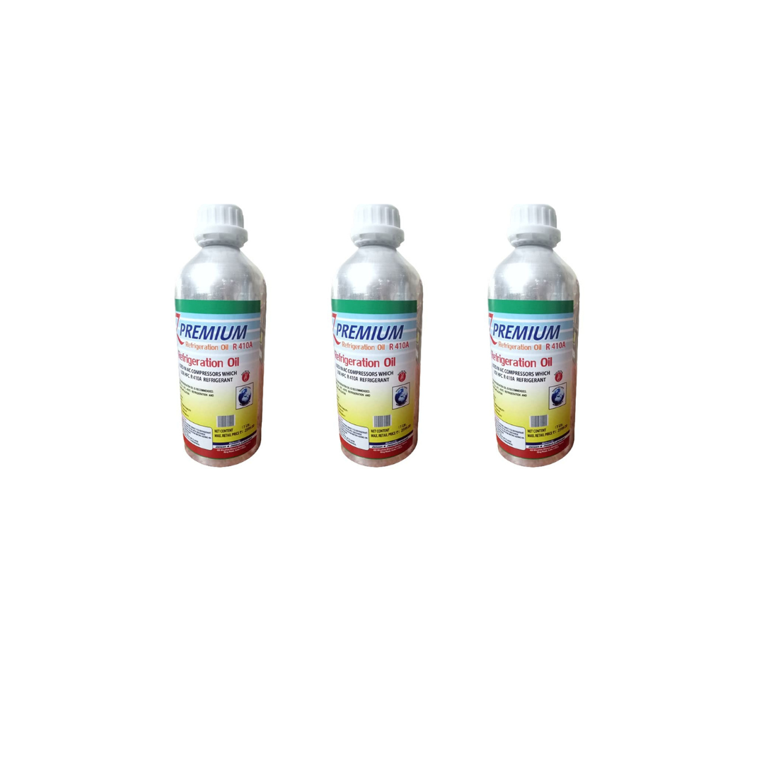 Three bottles of premium engine oil