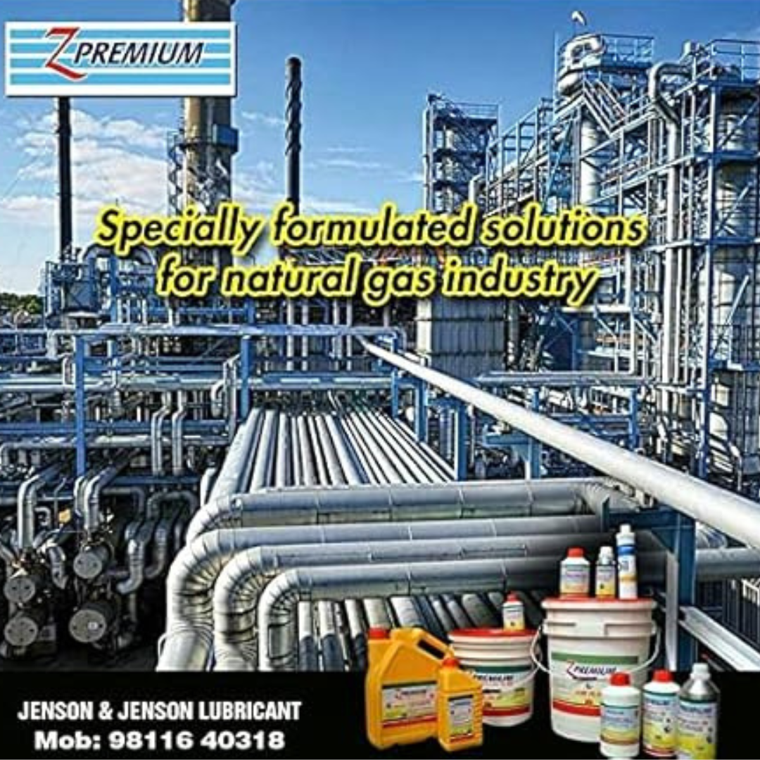 Industrial setting with pipes and lubricant products