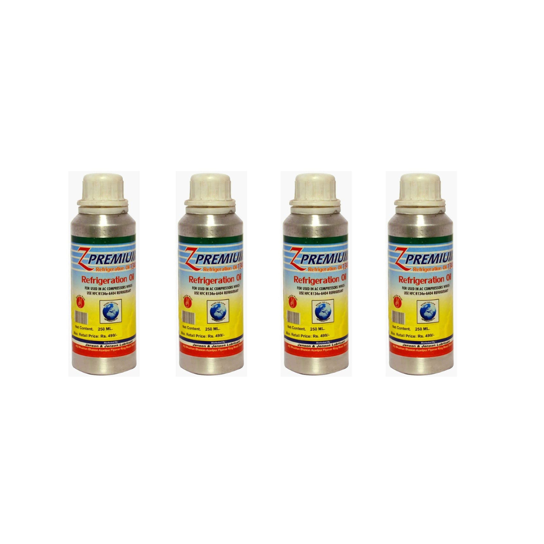 Four bottles of Z Premium Refrigeration Oil