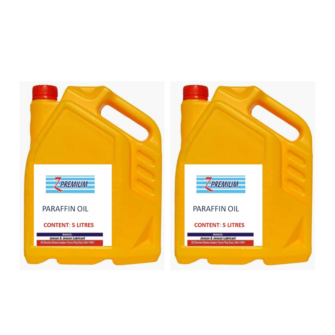 Two yellow paraffin oil containers