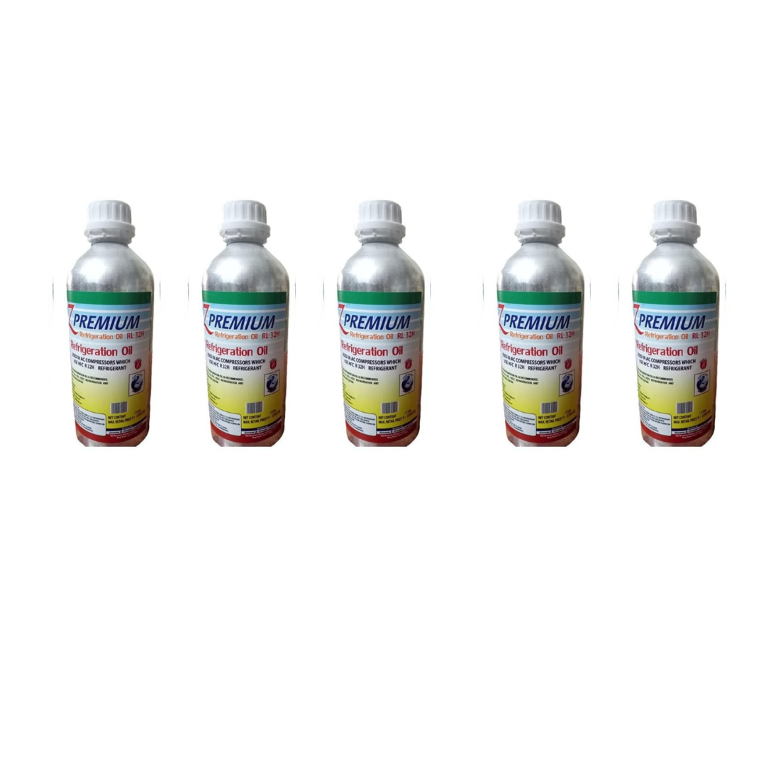 Five bottles of premium refrigeration oil