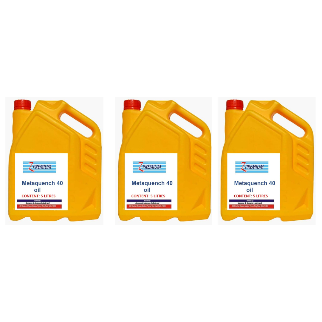 Three yellow oil containers