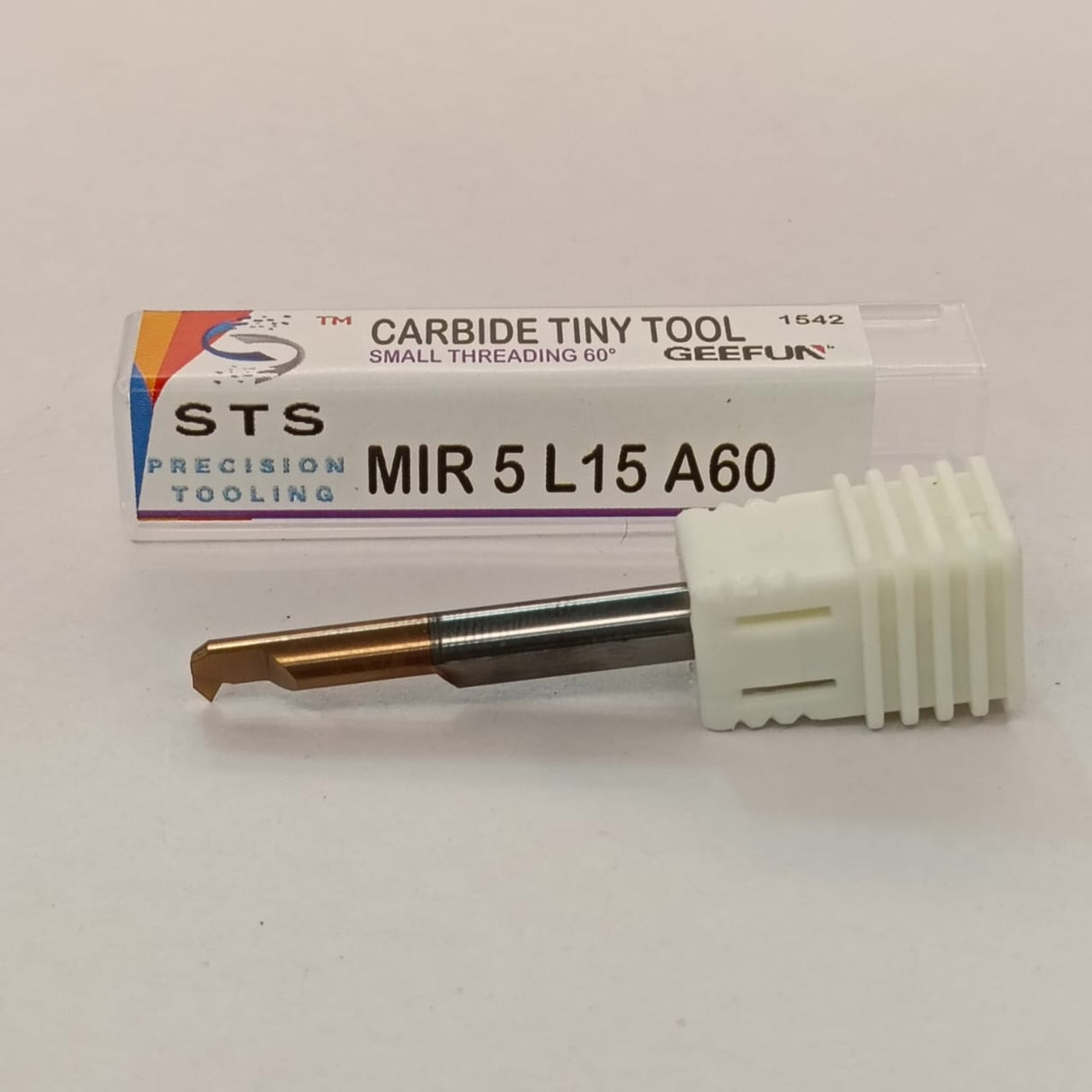 Carbide tiny tool with packaging labeled 'STS