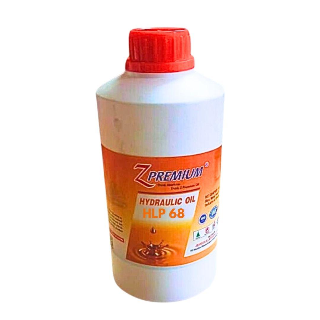 Z Premium hydraulic oil bottle with red cap
