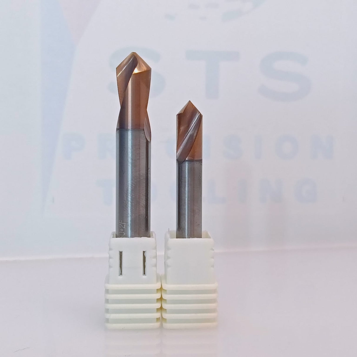 Two metal drill bits