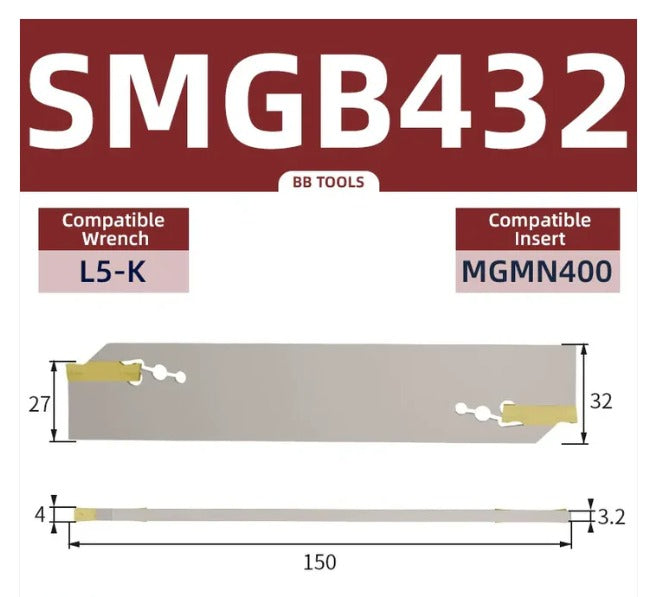 Parting tool blade specifications