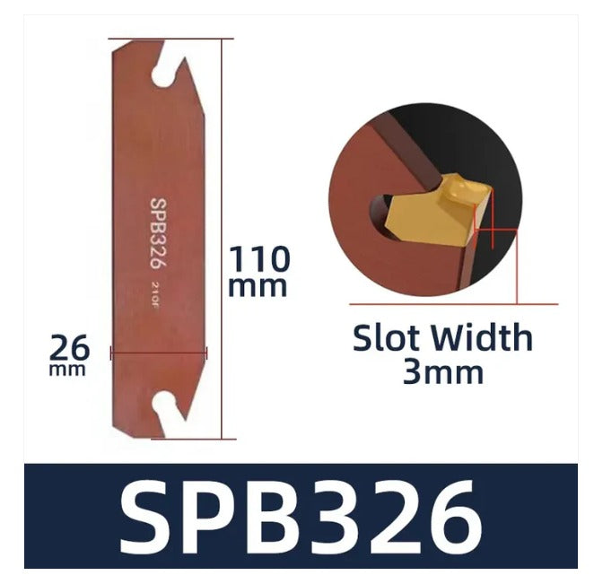 SPB326 parting tool blade specifications