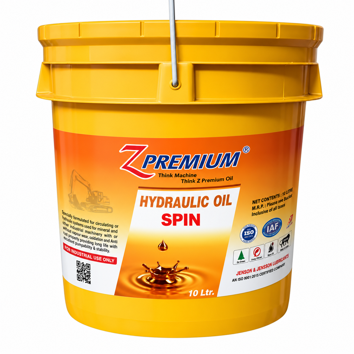 Z Premium Hydraulic Oil SPIN bucket