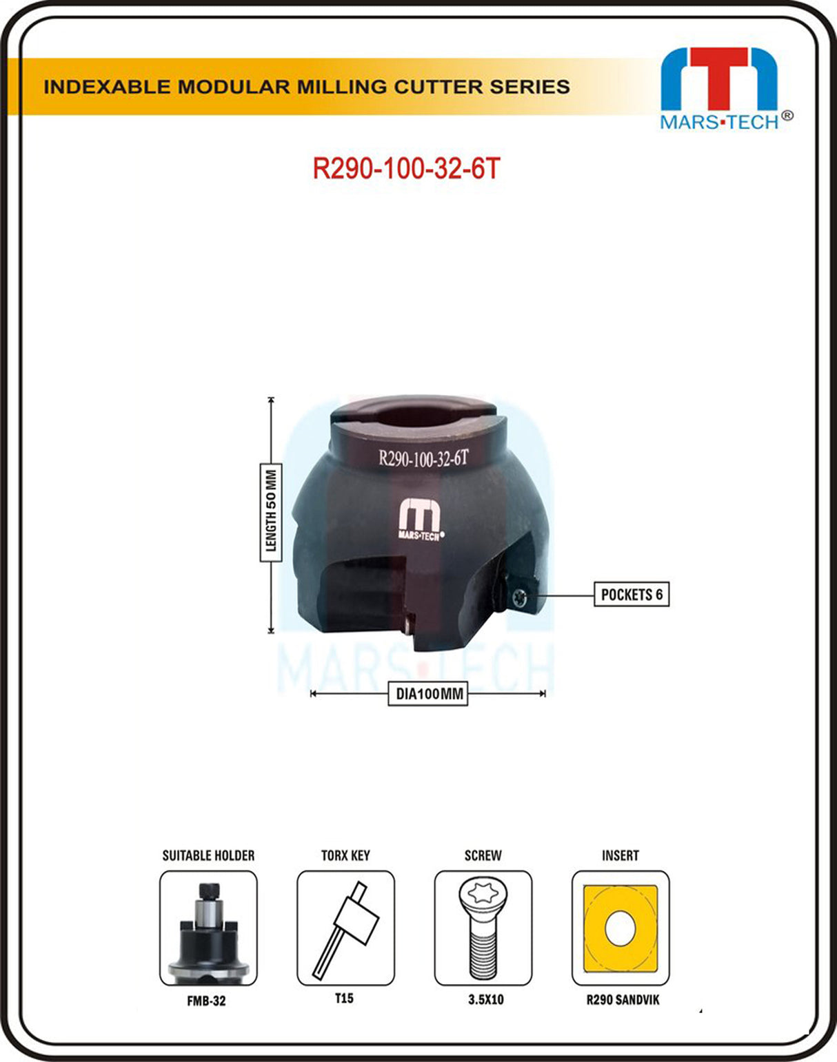 R290 milling cutter 63 mm India
