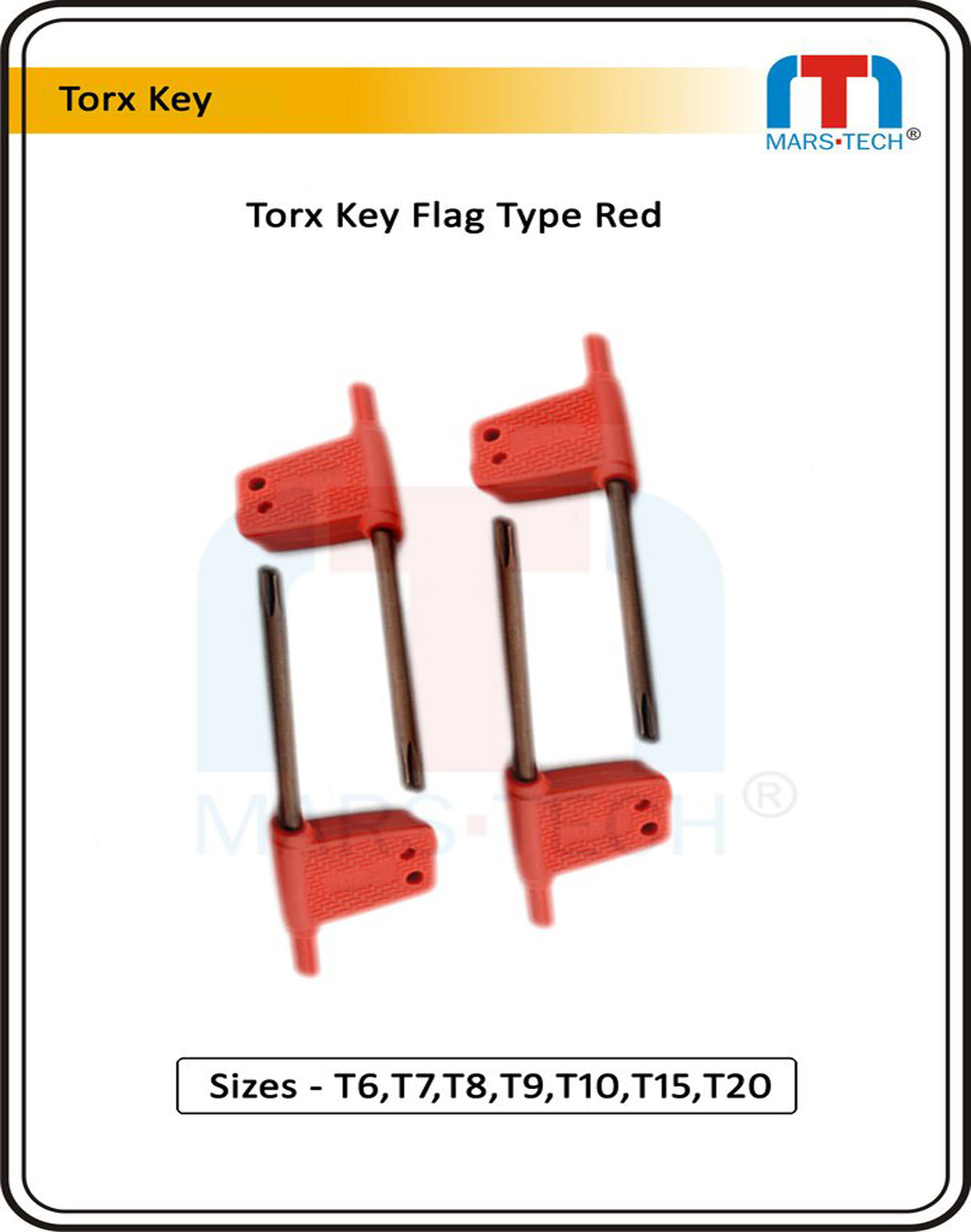 Red Torx Key Set
