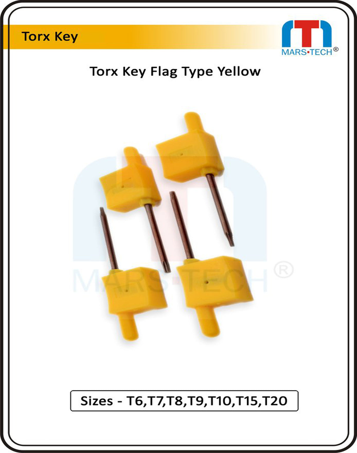 T6–T20 Hex Star Keys
