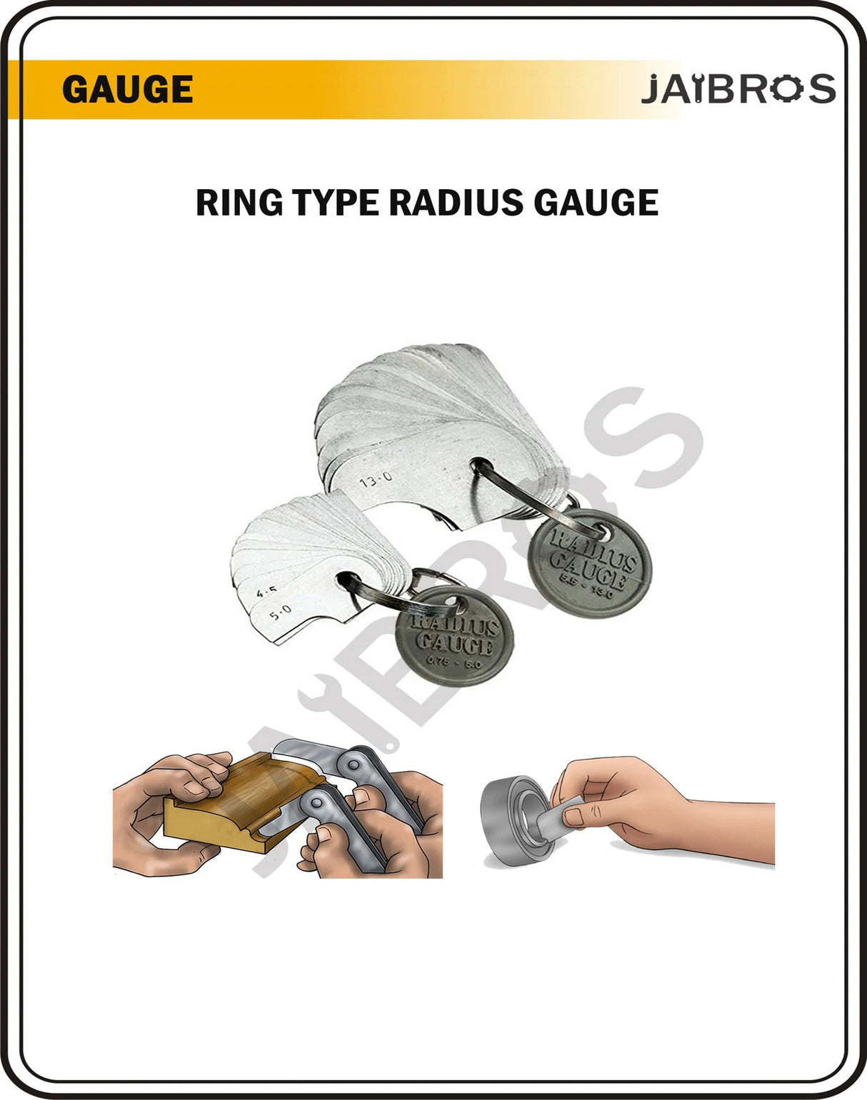 Radius Gage Tool
