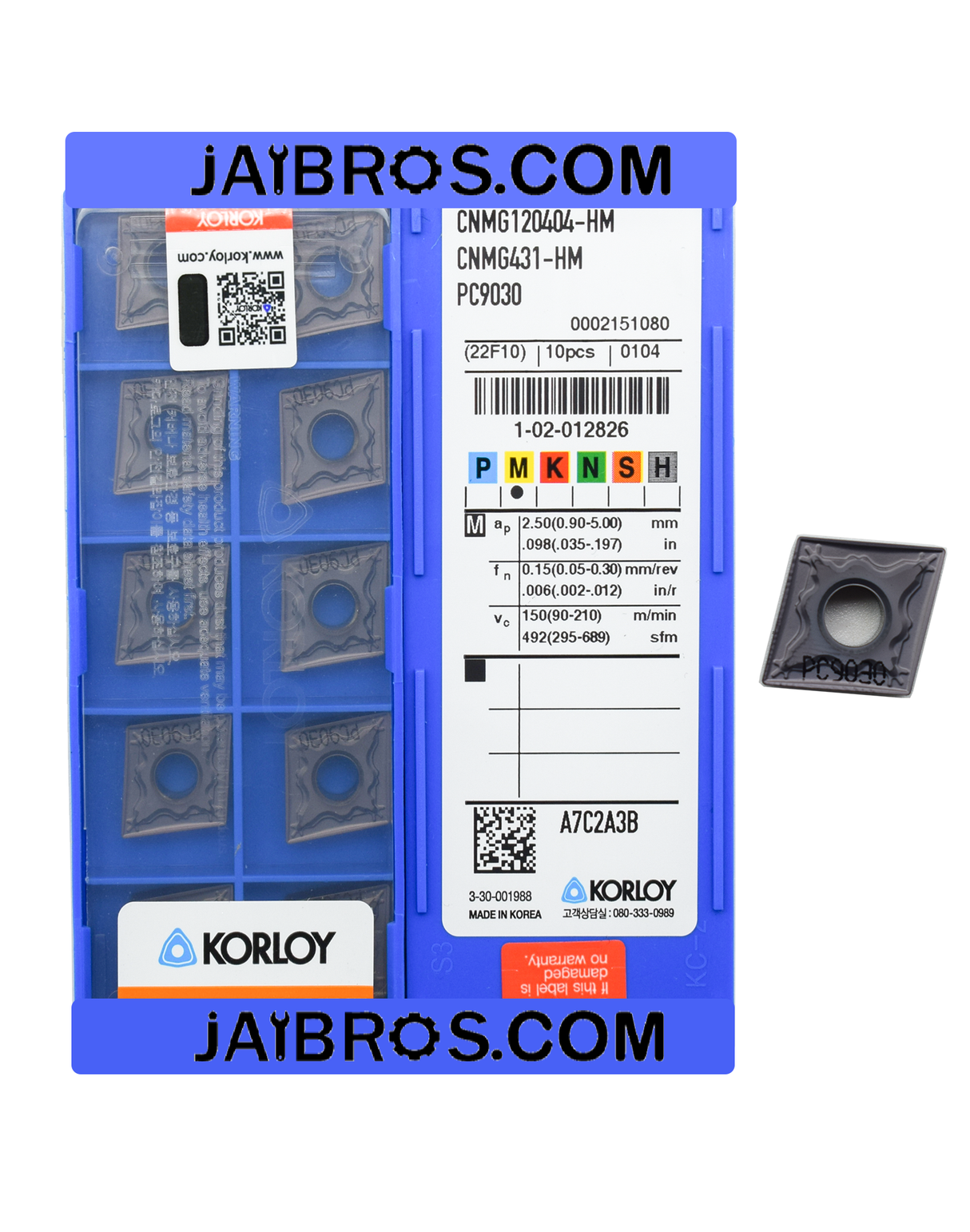 Korloy CNMG120404/08