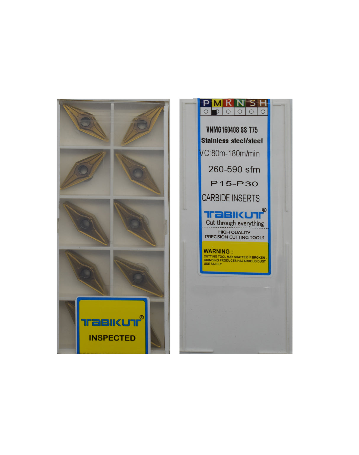 VNMG carbide insert pack of 10