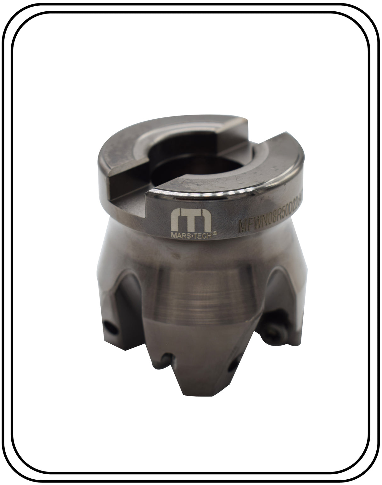 WNMU08 50 mm face mill 90‑degree body with T20 key