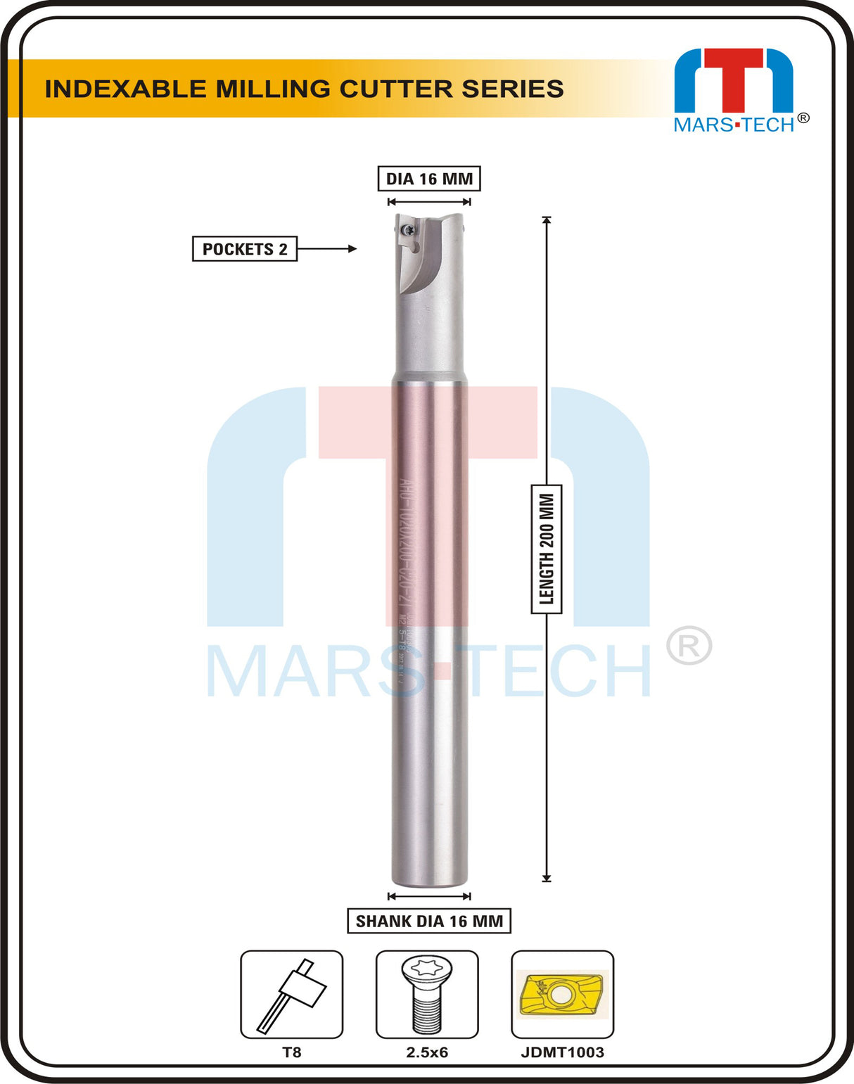 16 mm indexable endmill