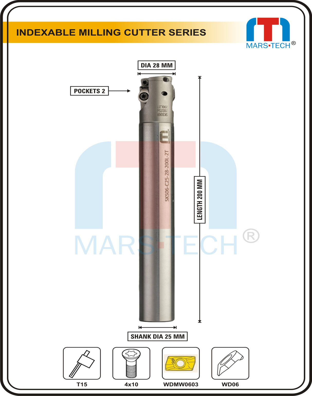 High Feed Insert Cutter Body