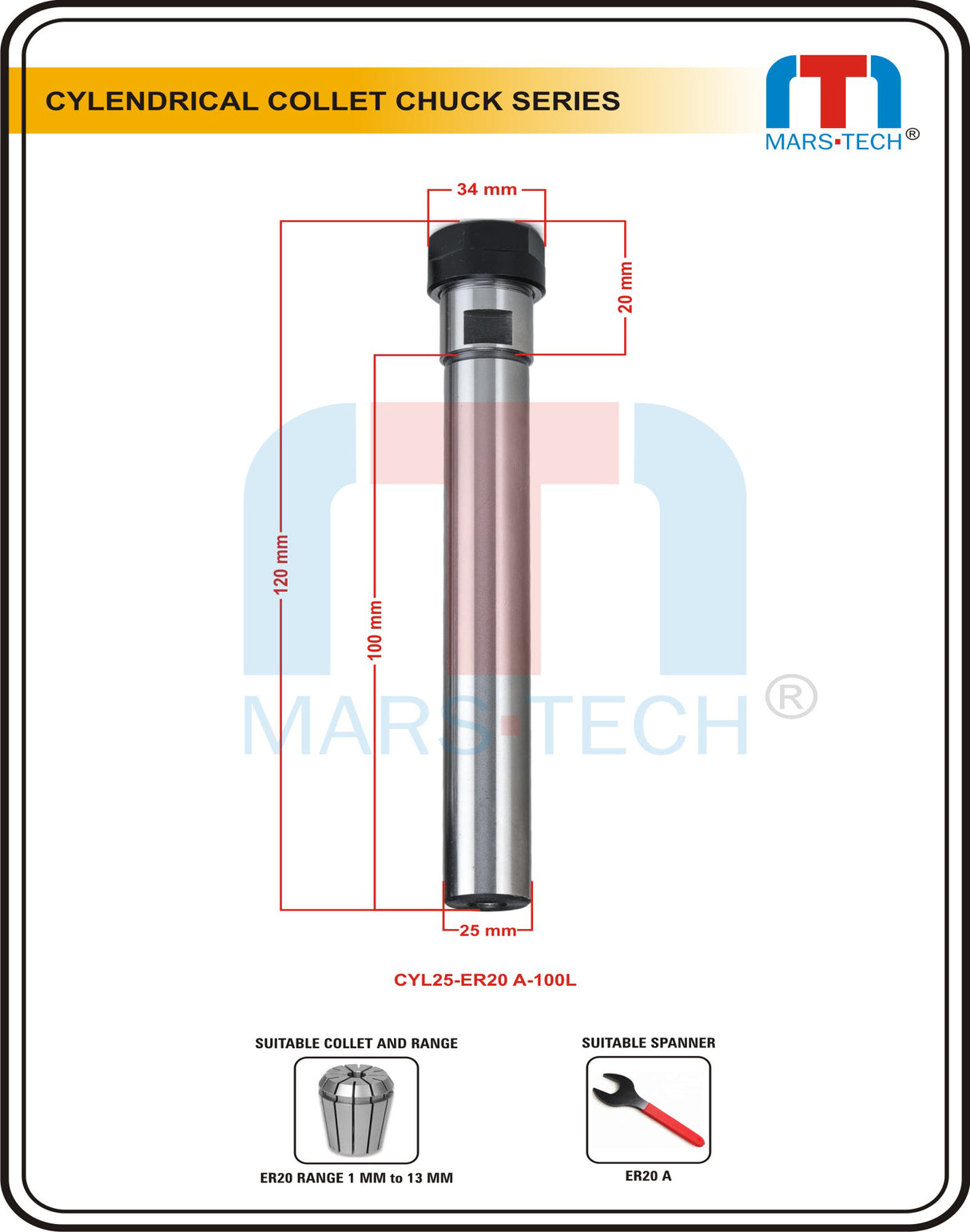 er20 collet chuck straight shank