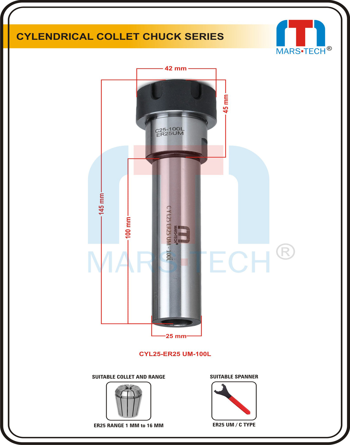 ER25UM collet chuck