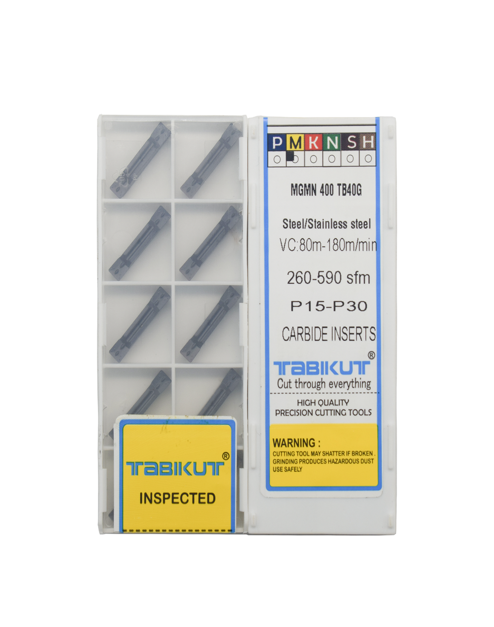 Durable MGMN grooving insert set