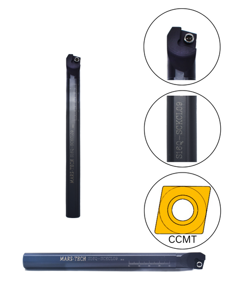 10 mm SCKCL CCMT06 left-hand boring bar with key