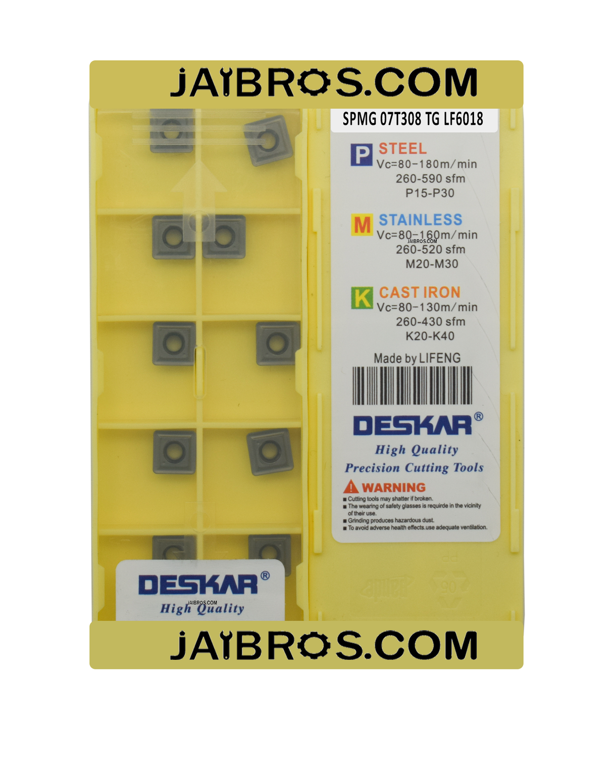 Deskar SPMG LF6018 pack of 10 drilling inserts shop now