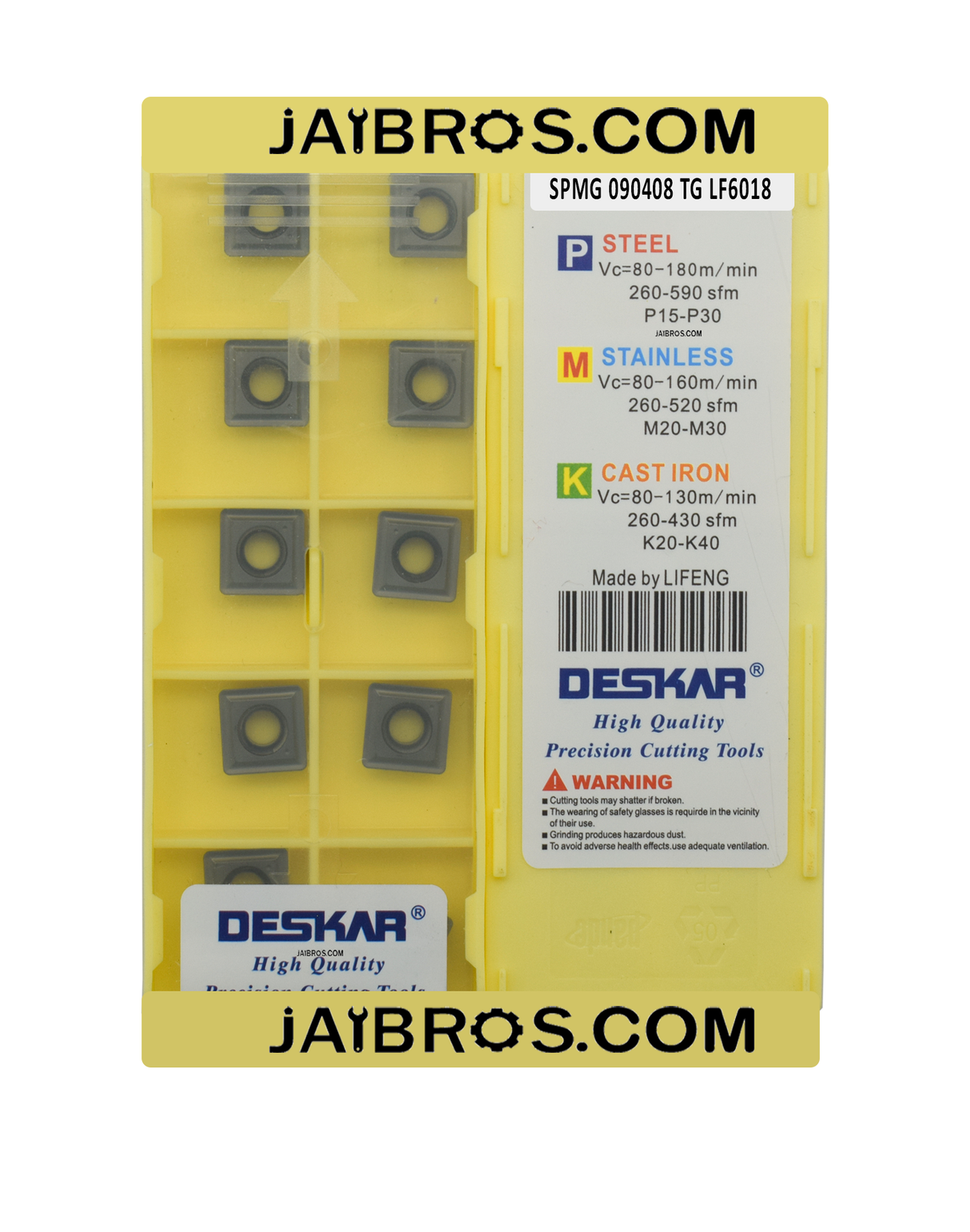 Deskar SPMG LF6018 pack of 10 drilling inserts shop now