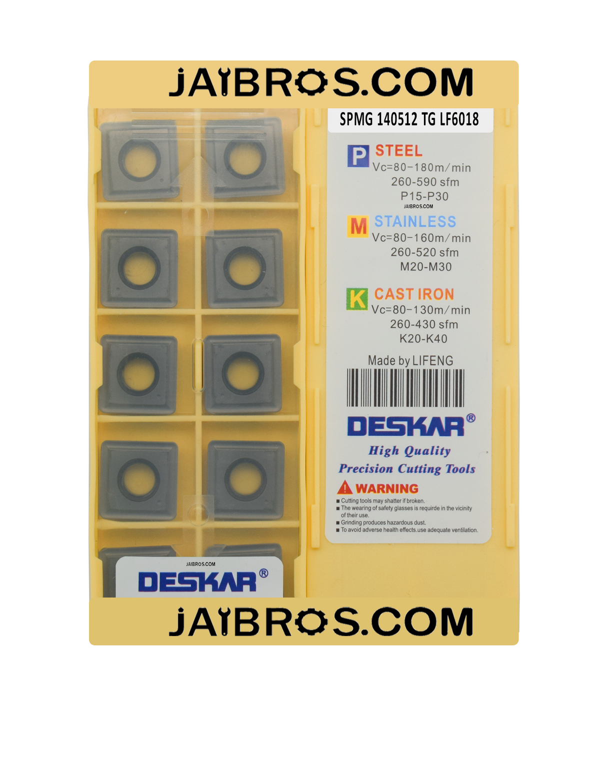 Deskar SPMG LF6018 pack of 10 drilling inserts shop now