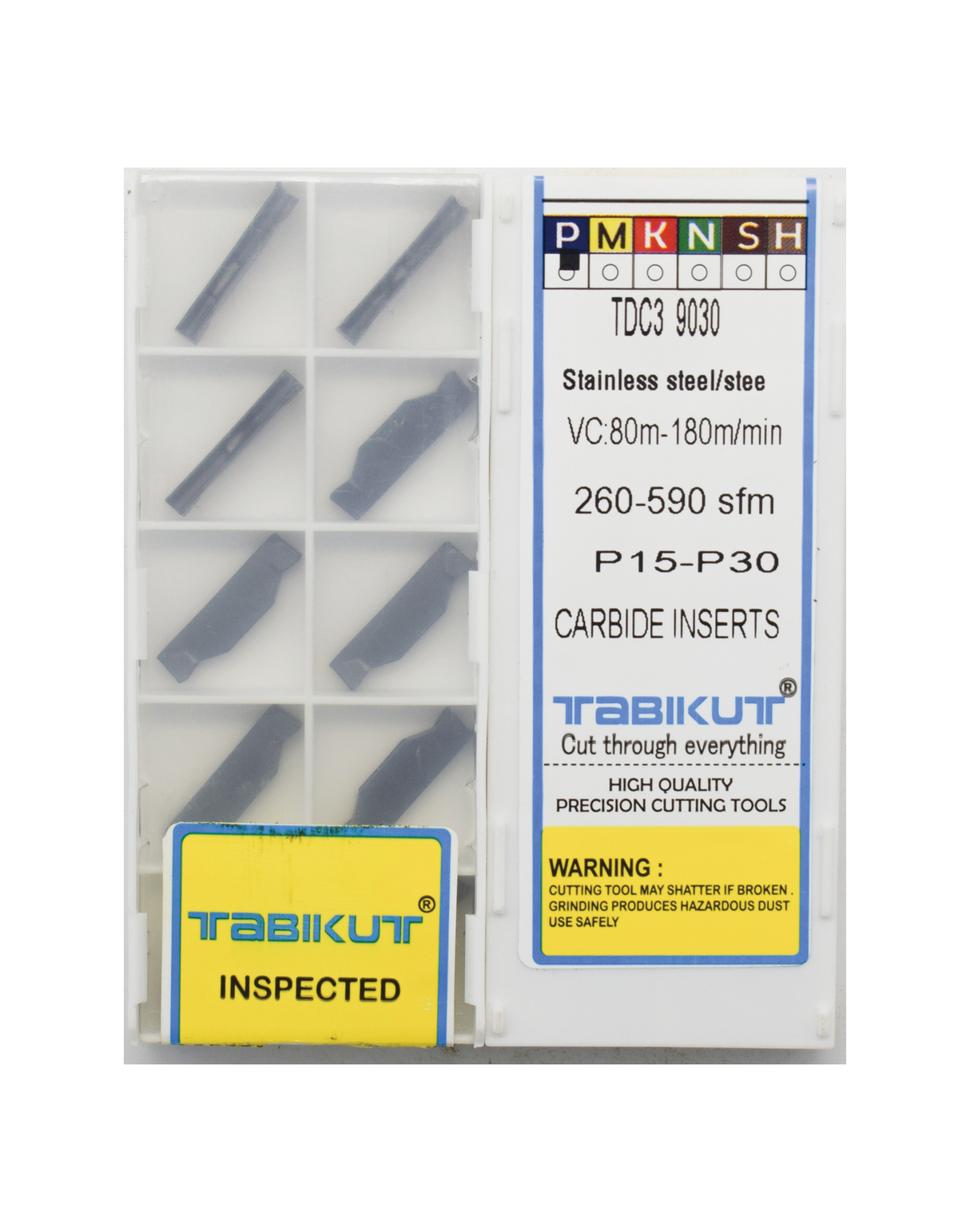 TDC Grooving Inserts 2/3/4/5 mm Suitable To Taegutec Holder Pack Of 10