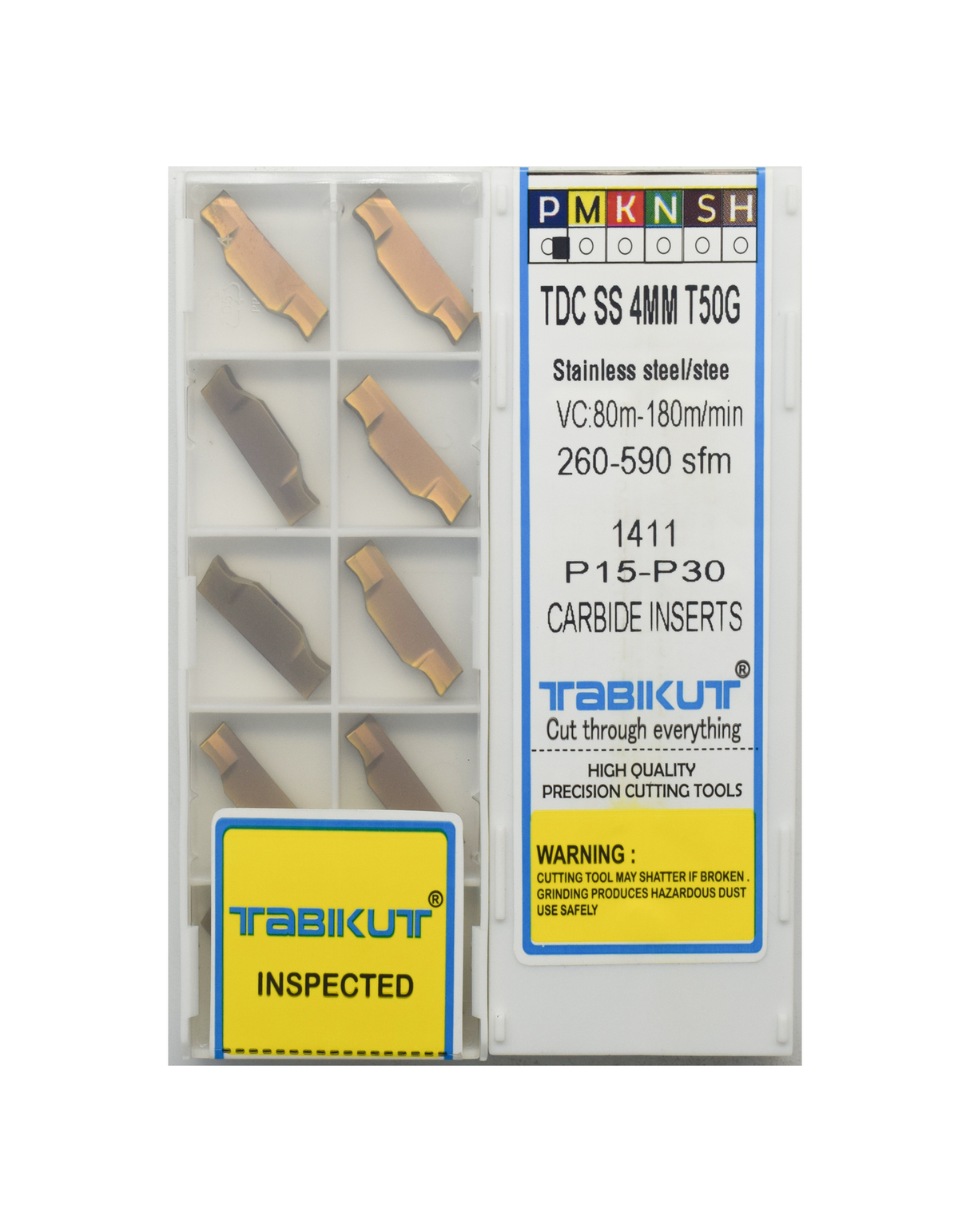 High-performance T50 grade grooving inserts