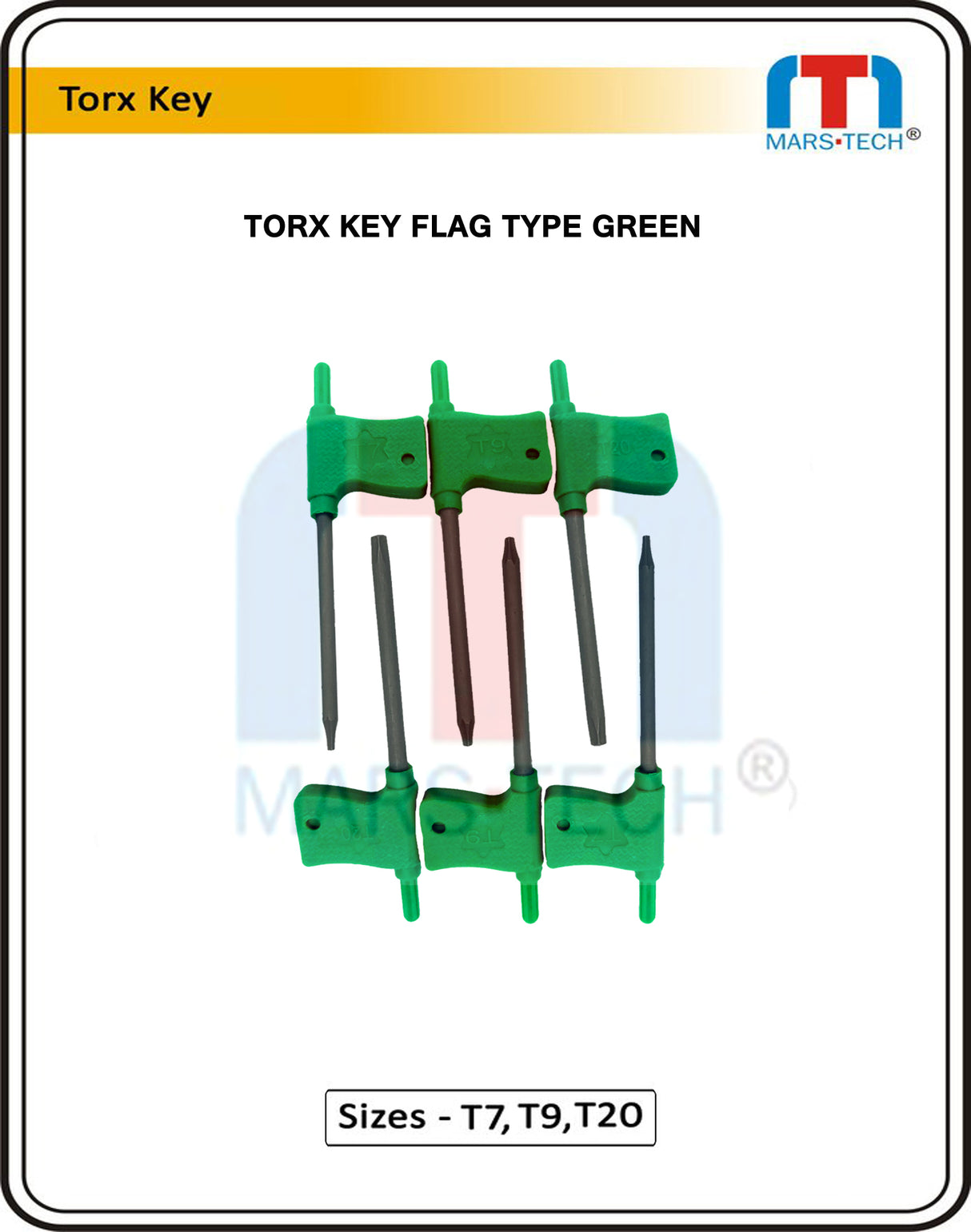 Green Torx Key Set