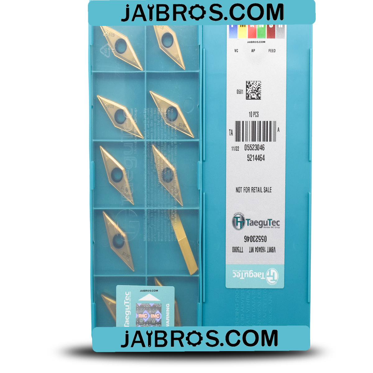 Buy VBMT160404 MT TT5080 Inserts by Taegutec | Jaibros